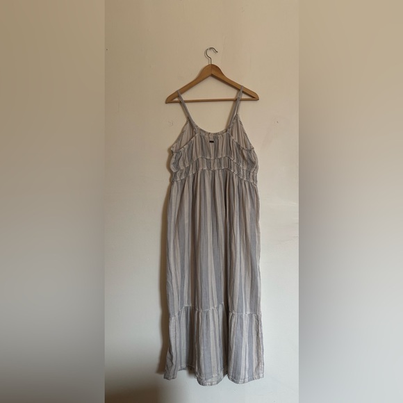 Pact Coastal Cami Soft Striped Maxi Dress Size X-large - Picture 6 of 15